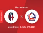 Bologna FC - Lille OSC: ONLINE prenos zo zápasu 5. kola ligovej fázy Ligy majstrov.