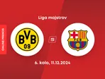 Borussia Dortmund - FC Barcelona: ONLINE prenos zo zápasu 6. kola Ligy majstrov. 