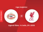 PSV Eindhoven - Liverpool FC: ONLINE prenos zo zápasu 8. kola ligovej fázy Ligy majstrov. 