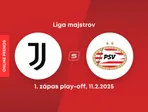 Juventus Turín - PSV Eindhoven: ONLINE prenos zo zápasu play-off Ligy majstrov. 