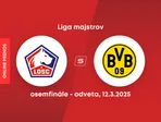 Lille OSC - Borussia Dortmund: ONLINE prenos zo zápasu osemfinále Ligy majstrov.