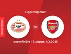 PSV Eindhoven - Arsenal FC: ONLINE prenos zo zápasu osemfinále Ligy majstrov. 