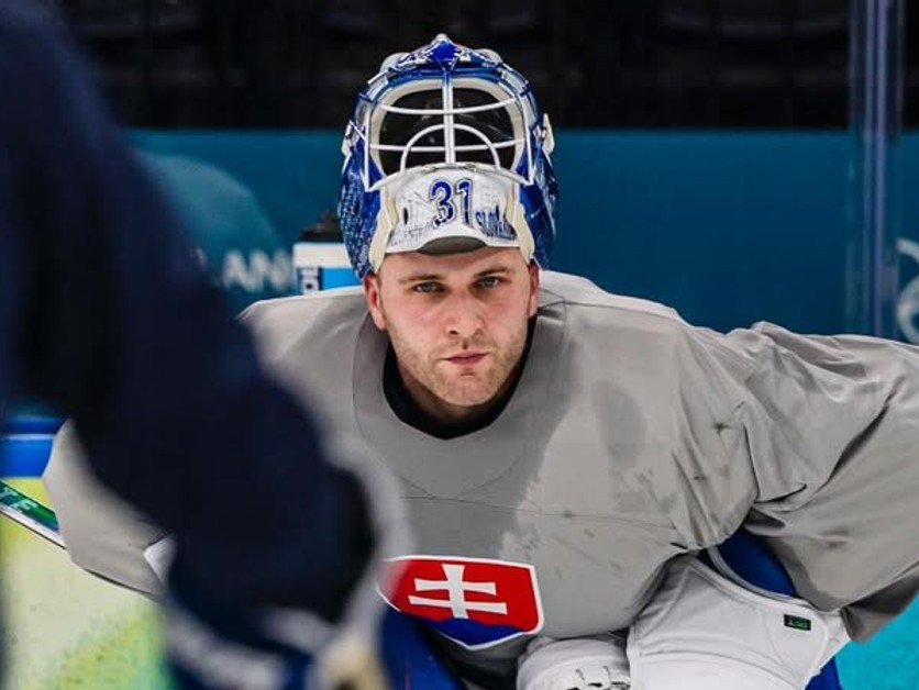 Samuel Hlavaj na tréningu počas ZOH 2026 v Miláne. 