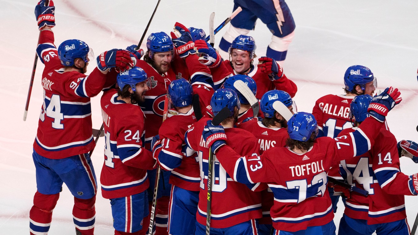 Montreal Canadiens vo finále Stanley Cupu 2021.