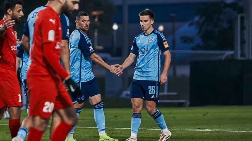 Momentka zo zápasu Al-Shahania SC – ŠK Slovan Bratislava