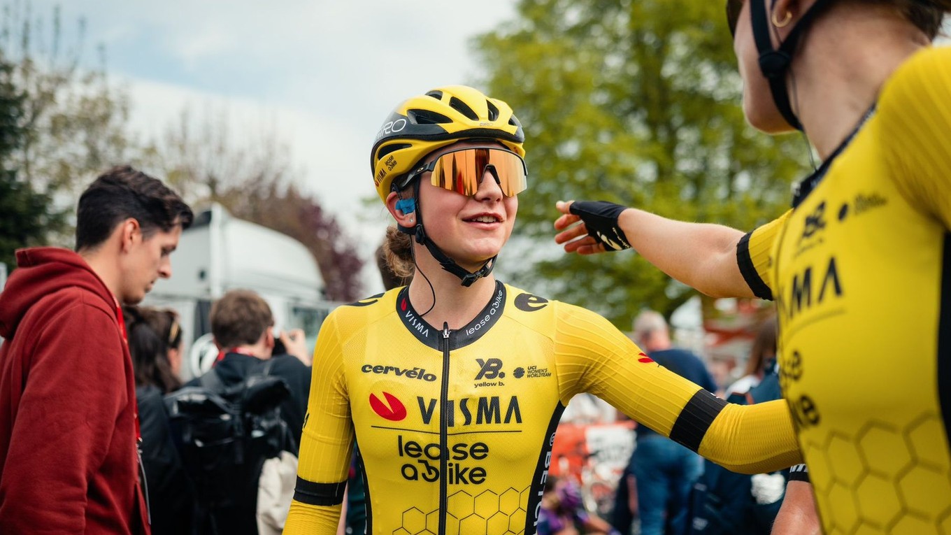 Slovenská cyklistka Viktória Chladoňová. 