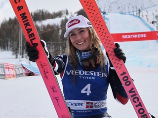 Mikaela Shiffrinová dosiahla 100. víťazstvom vo Svetovom pohári.