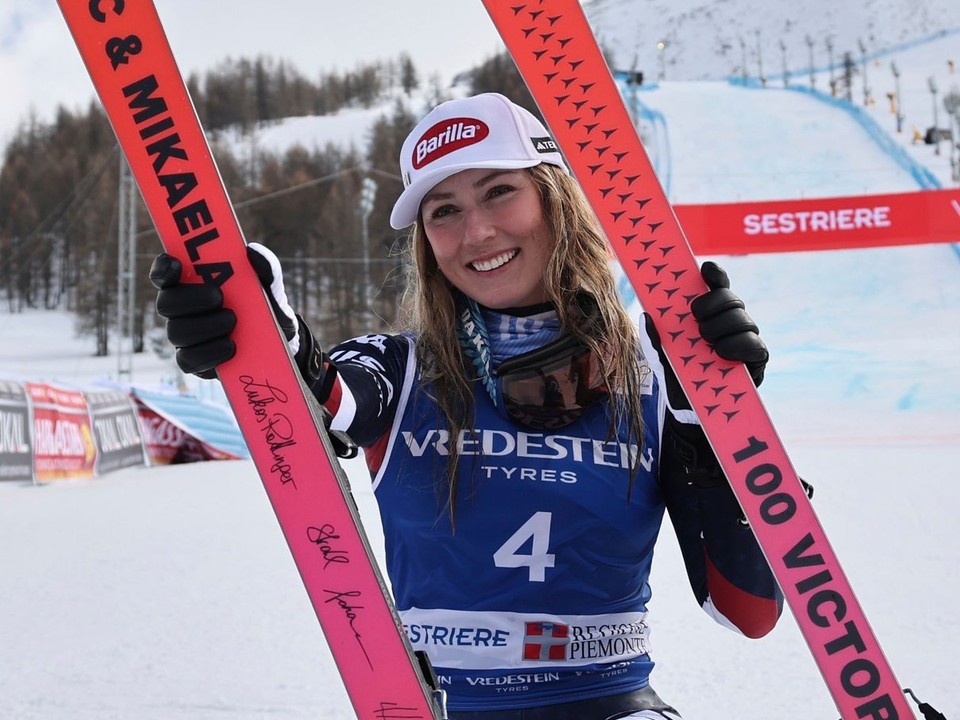 Mikaela Shiffrinová dosiahla 100. víťazstvom vo Svetovom pohári.