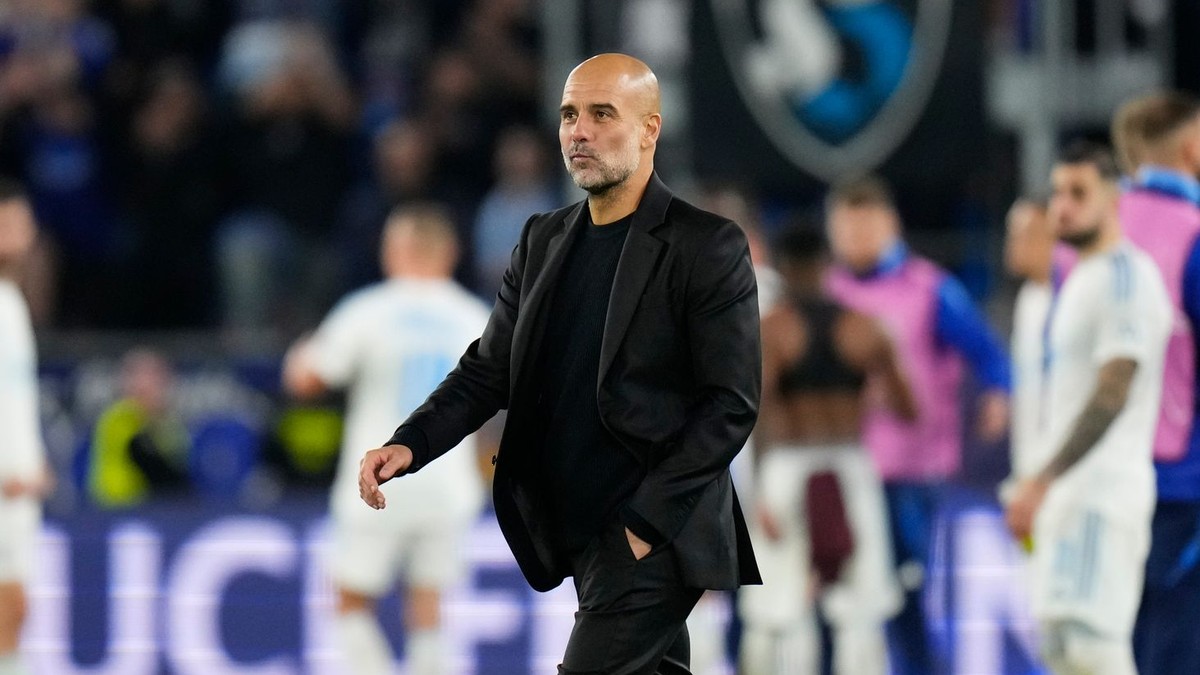 Tréner Manchestru City Pep Guardiola.