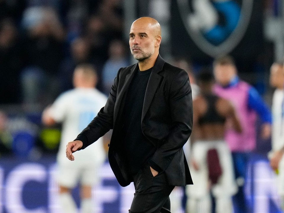 Tréner Manchestru City Pep Guardiola.