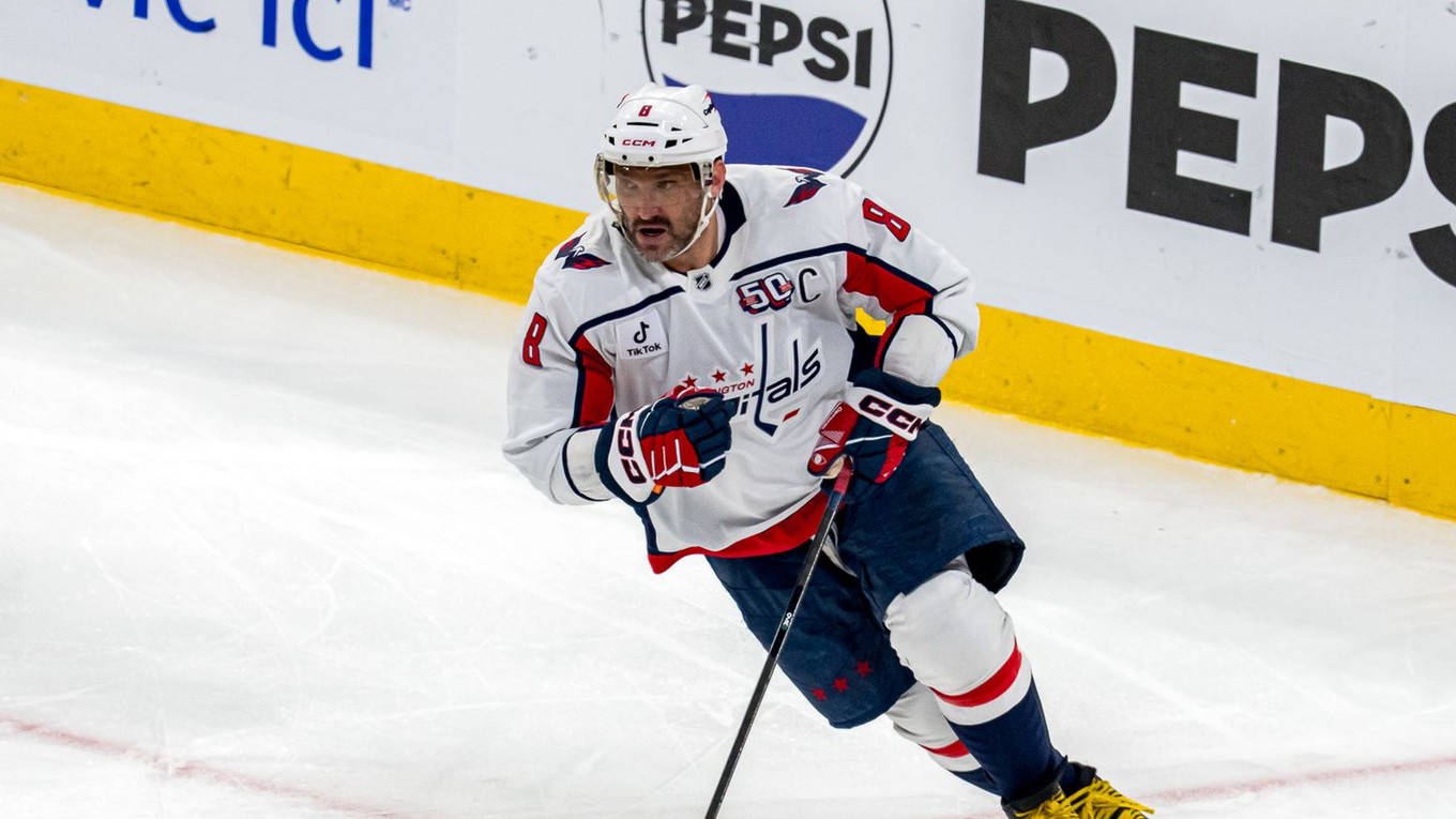 Alexander Ovečkin vo 4. zápase 1. kola play-off NHL: Montreal Canadiens - Washington Capitals.