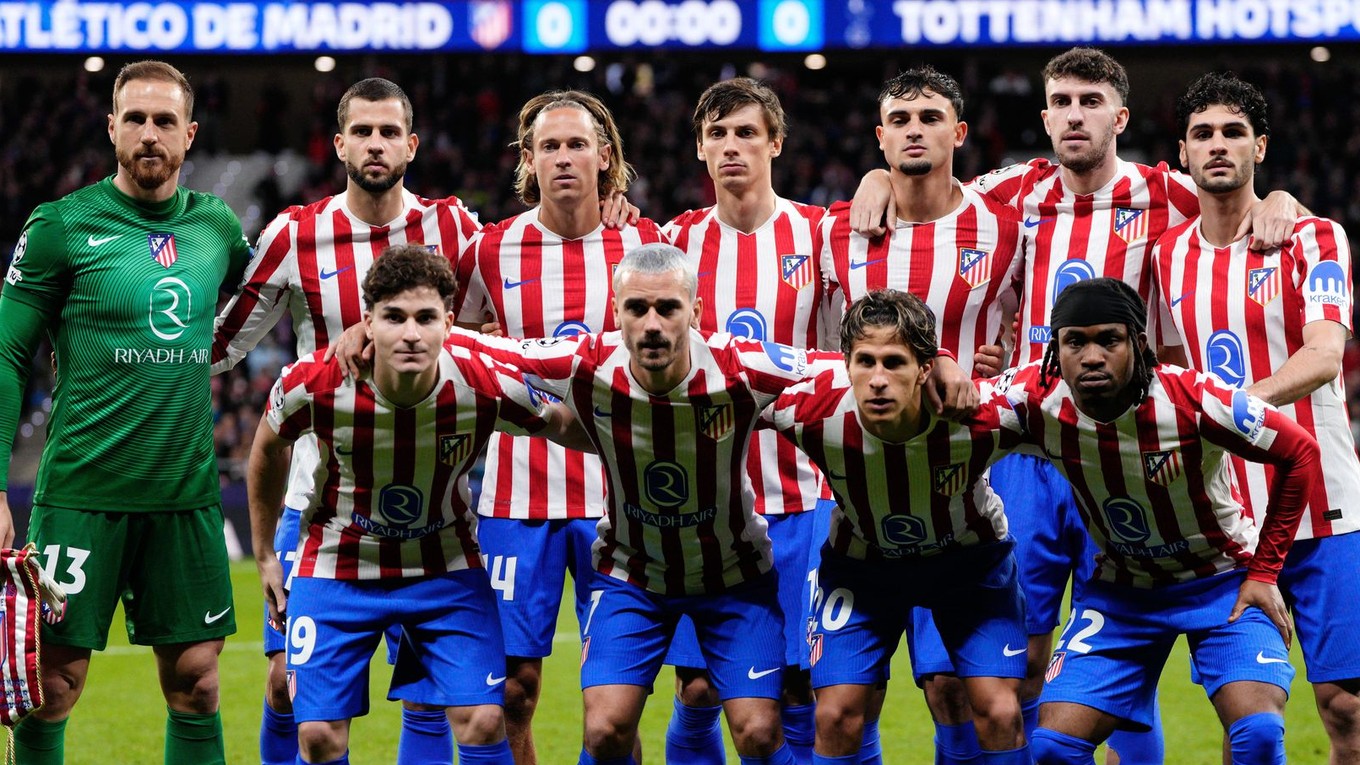 Futbalisti Atlética Madrid.