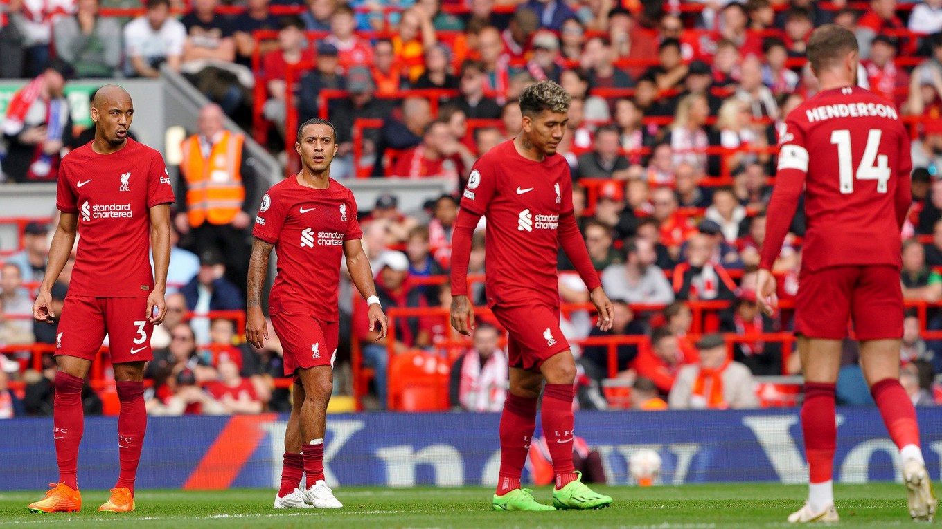 Futbalisti Liverpool FC.