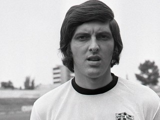 Karol Dobiaš v drese Spartaka Trnava v roku 1971.
