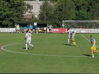 Momentka zo zápasu Jesenské - Humenné.