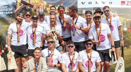 Tím Run N'Poses po dobehu do cieľa The Run 2026.