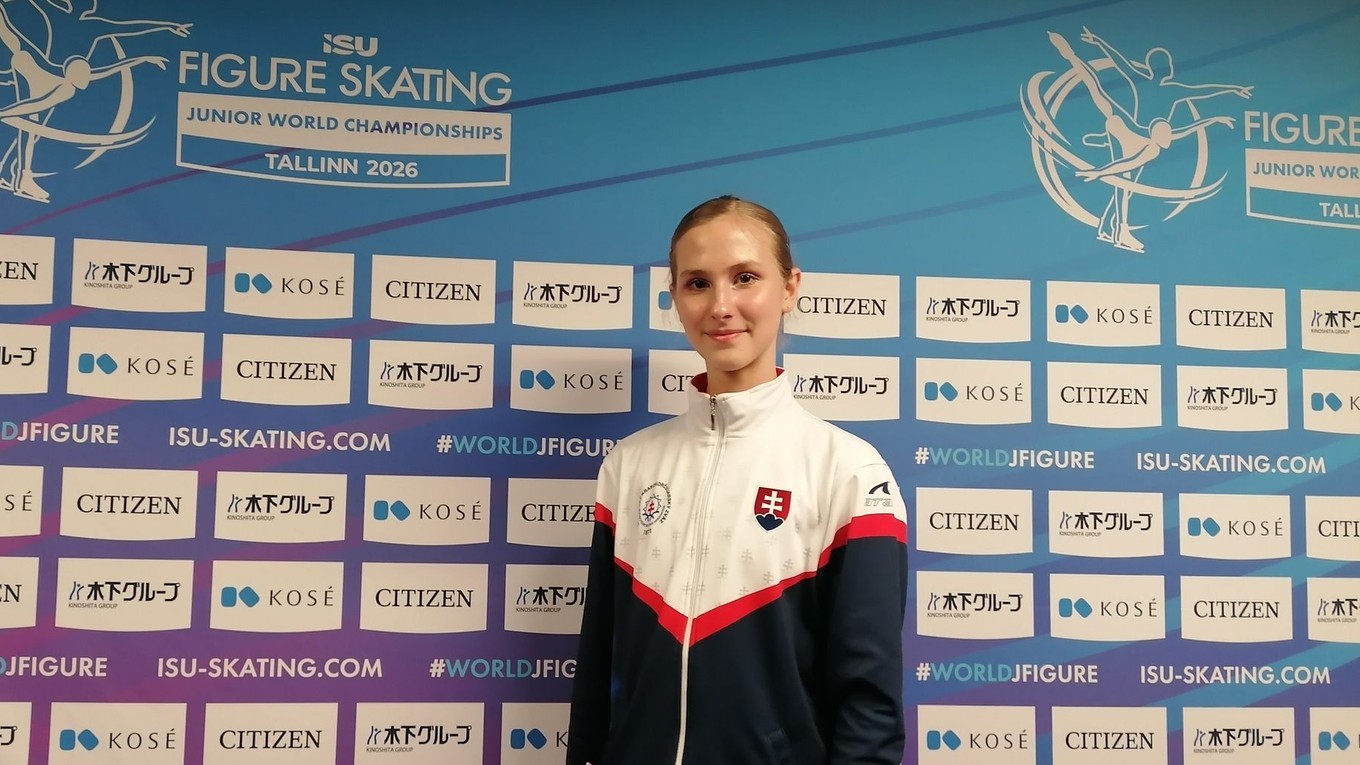 Alica Lengyelová po krátkom programe na MS juniorov v Tallinne.