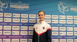 Alica Lengyelová po krátkom programe na MS juniorov v Tallinne.