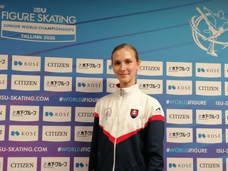 Alica Lengyelová po krátkom programe na MS juniorov v Tallinne.