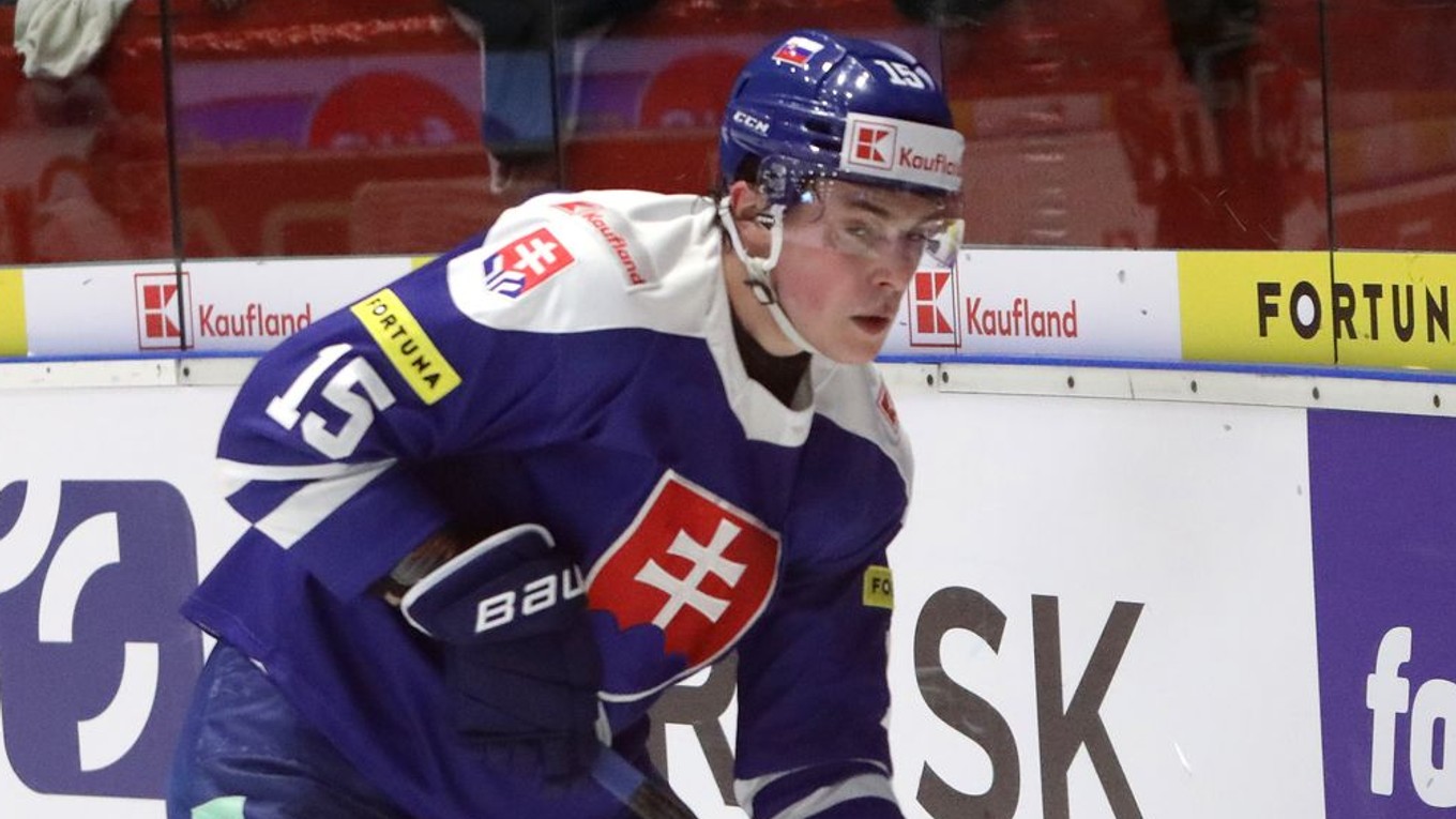 Dalibor Dvorský (vľavo) počas debutového zápasu v seniorskej reprezentácii. 