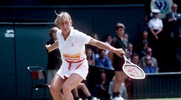 Martina Navrátilová na Wimbledone v roku 1982.