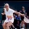 Martina Navrátilová na Wimbledone v roku 1982.