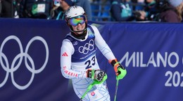 Slovenská lyžiarka Petra Vlhová po 2. kole slalomu žien na ZOH 2026.