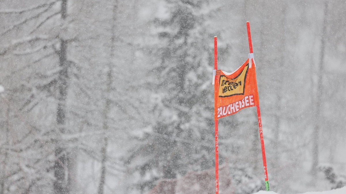 Pohľad na zasneženú zjazdovku v Zauchensee.
