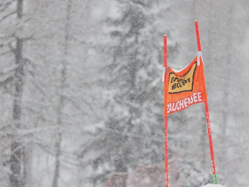 Pohľad na zasneženú zjazdovku v Zauchensee.