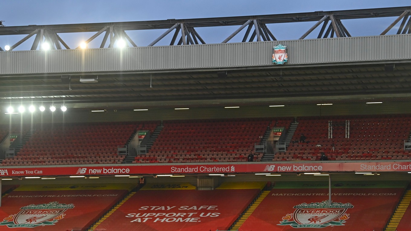 Anfield - štadión Liverpool FC.