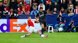 Záber zo zápasu Slavia Praha - RC Lens 