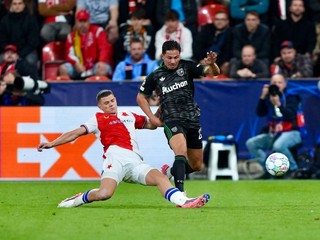Záber zo zápasu Slavia Praha - RC Lens 