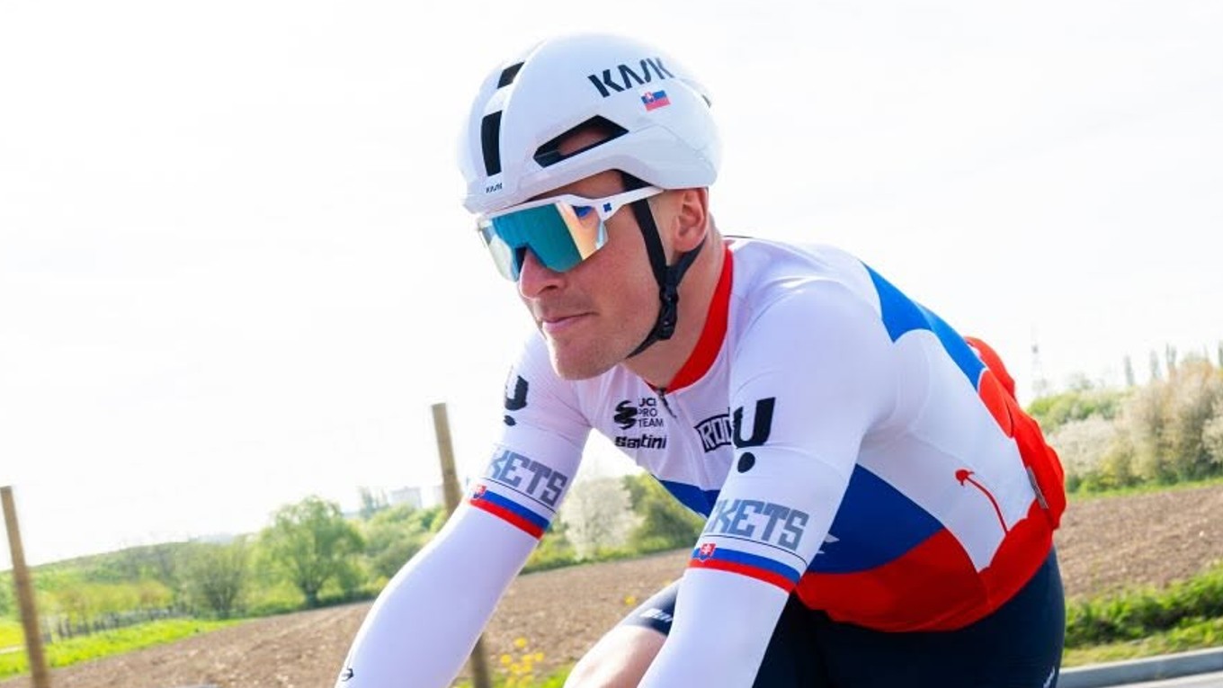 Slovenský cyklista Lukáš Kubiš.