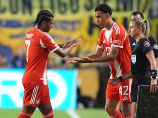 Serge Gnabry a Jamal Musiala