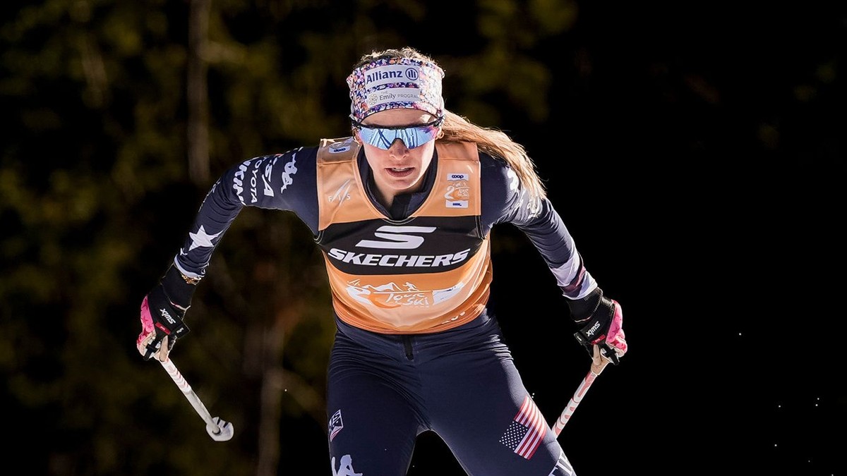 Jessica Digginsová počas Tour de Ski.