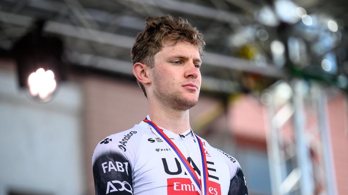 Slovenský cyklista Matthias Schwarzbacher.