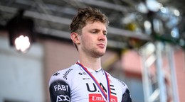 Slovenský cyklista Matthias Schwarzbacher.