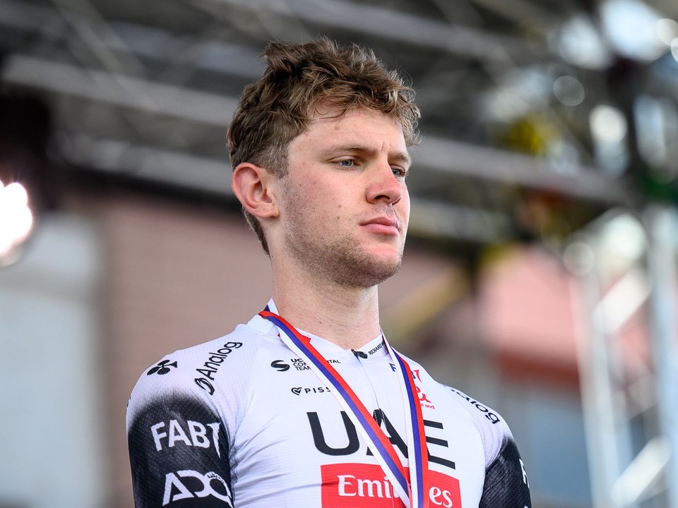 Slovenský cyklista Matthias Schwarzbacher.