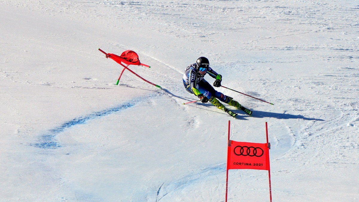 obrovský slalom, ilustračná fotografia.