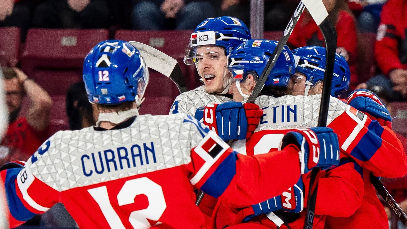 Radosť hráčov Česka na MS do 20 rokov 2026.