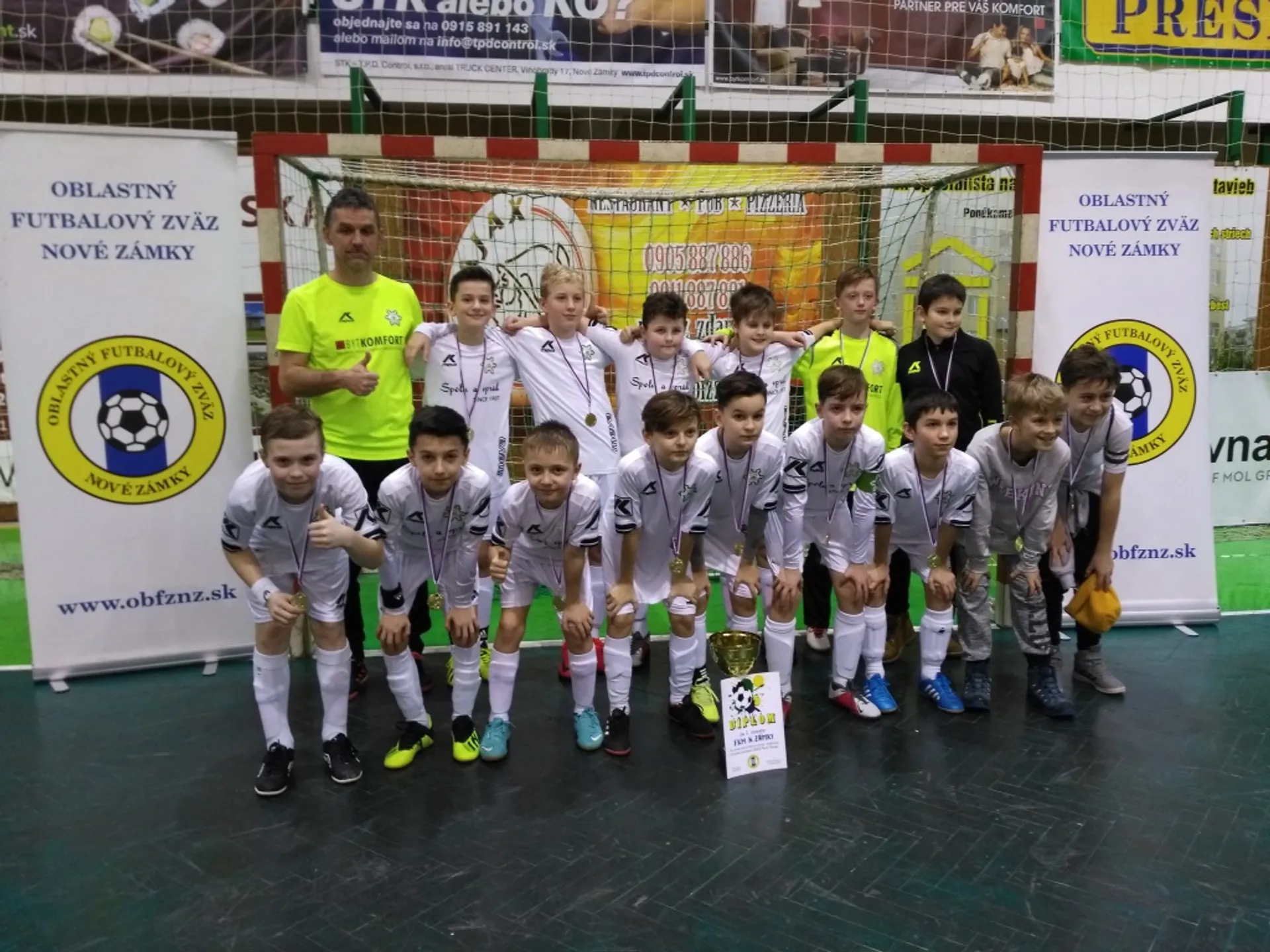 ZHT o Pohár predsedu ObFZ v kategórii MŽ U12 - Šampiónmi sa stali chlapci FKM Nové Zámky - 2.2.2019