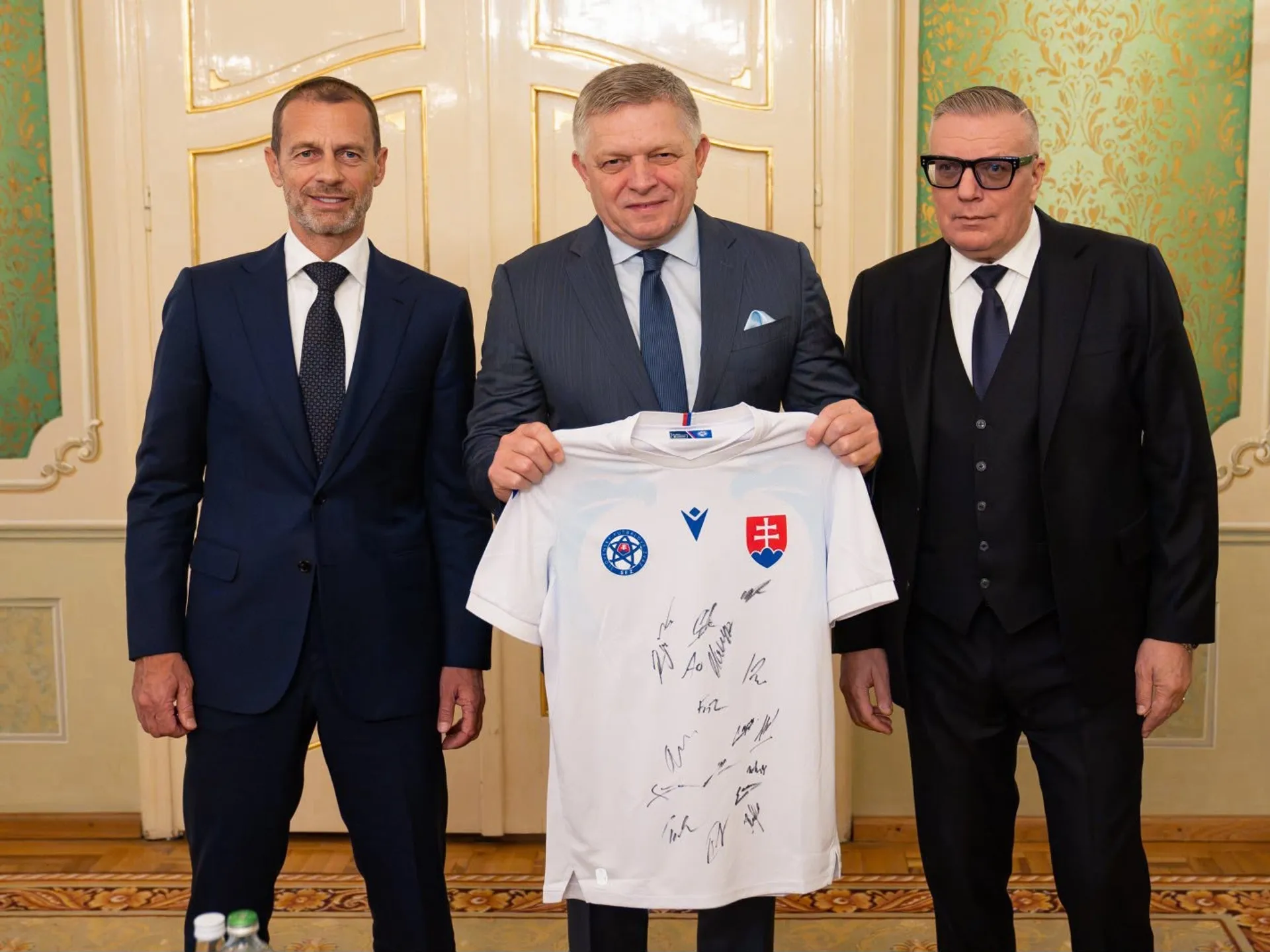 Prezident UEFA Aleksander Čeferin navštívil Slovensko