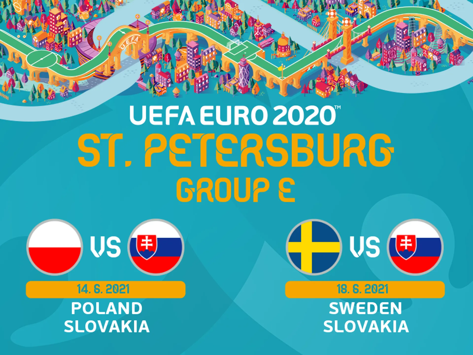 EURO 2020 - Informácie pre fanúšikov na vstup do Ruska a na štadión v Petrohrade