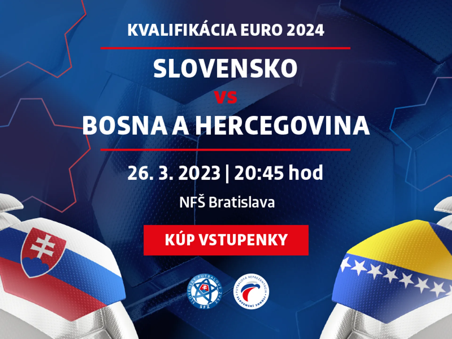 MUŽI A - Vstupenky na kvalifikačný zápas Slovensko - Bosna a Hercegovina v predaji od piatku