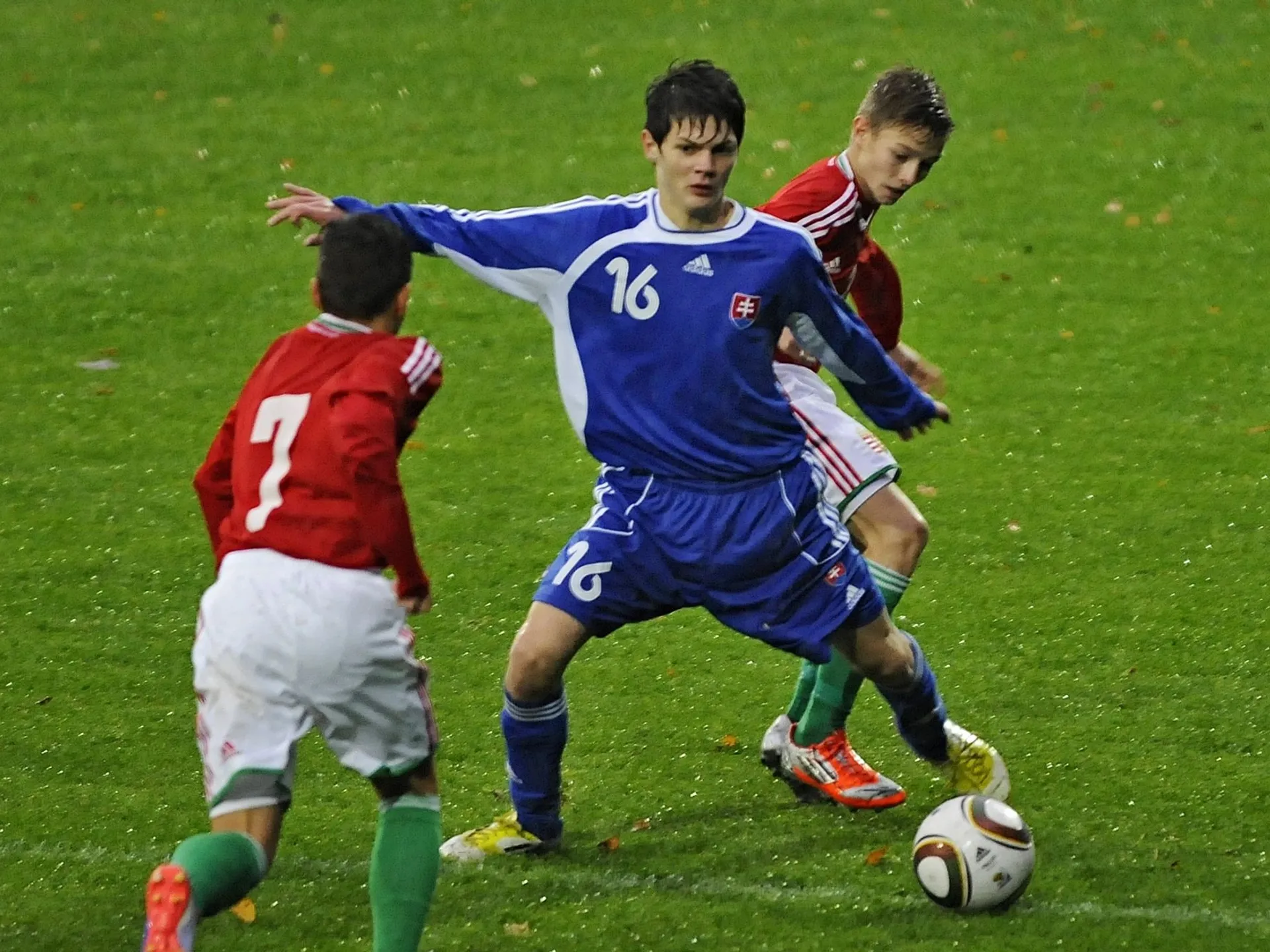 Snímka z prípravného zápasu Slovensko 15 - Maďarsko 15 0:0 v Poprade (5.11.2013).