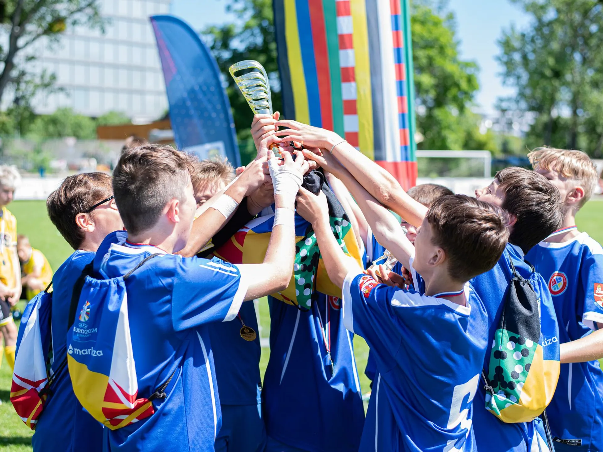 ZŠ Nevädzova ul. Bratislava, víťaz krajského kola Školského pohára SFZ 2024 v Bratislave (14. mája 2024).