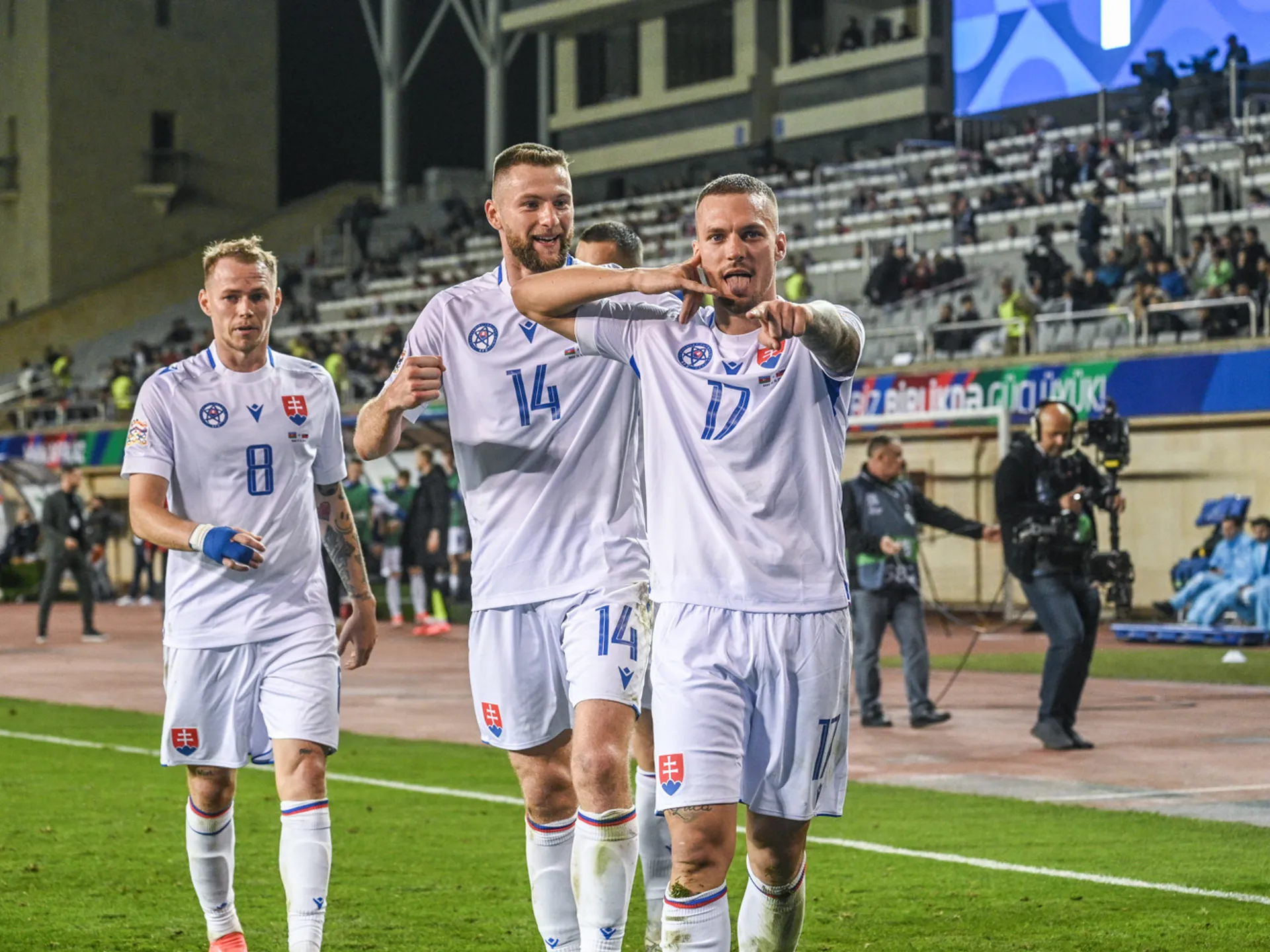 Lukáš Haraslín po góle na 2:1.