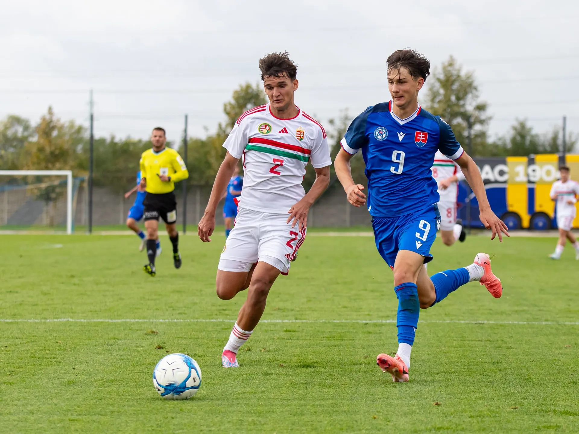 Noel Lakatos, Ján Brnula v prípravnom zápase Slovensko U18 – Maďarsko U18 v Dunajskej Strede (3.10.2024)