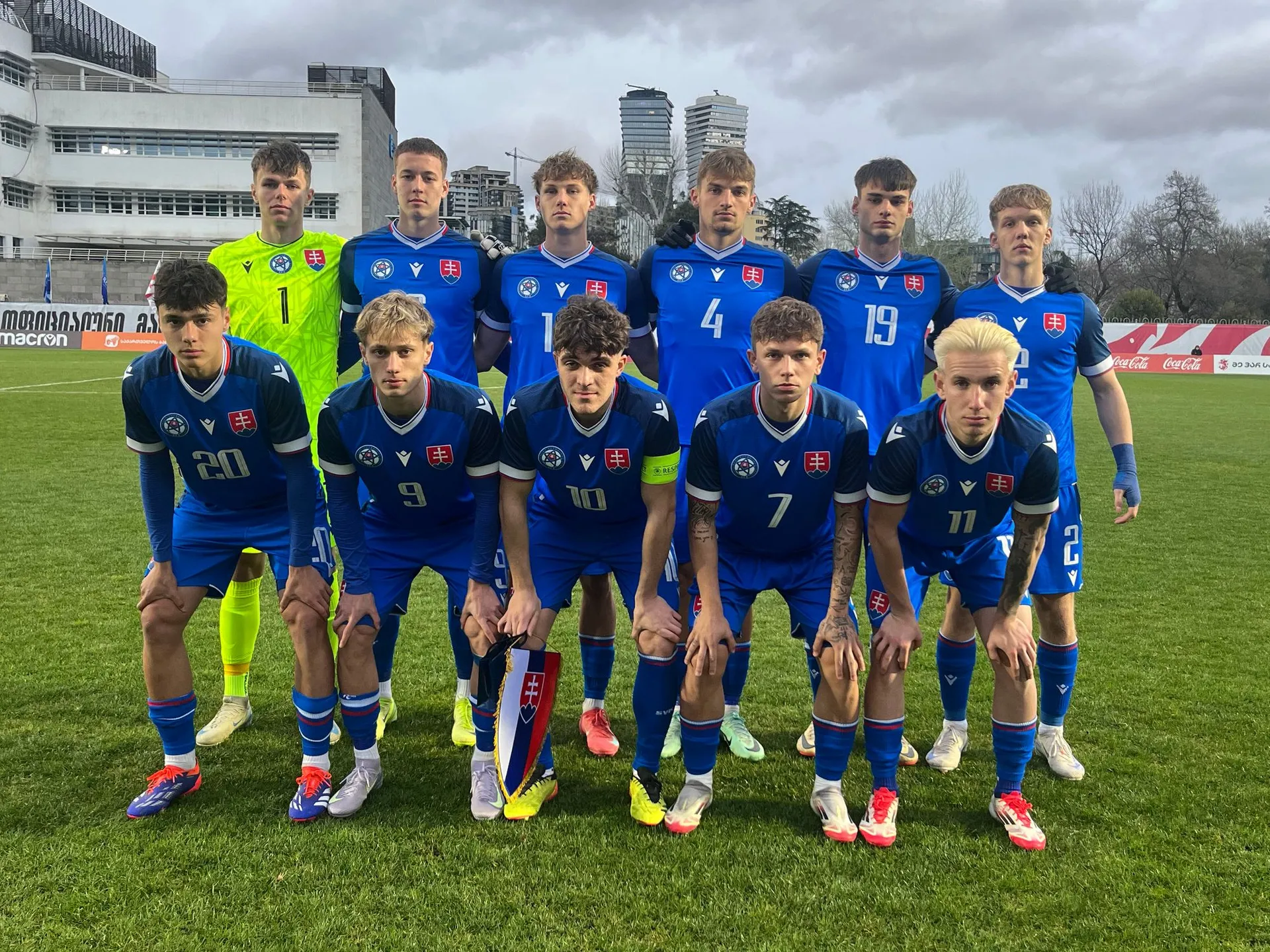Reprezentácia do 19 rokov pred zápasom Gruzínsko U19 – Slovensko U19 vo fáze Elite Round kvalifikácie majstrovstiev Európy 2025 (Tbilisi, 19.3.2025)
