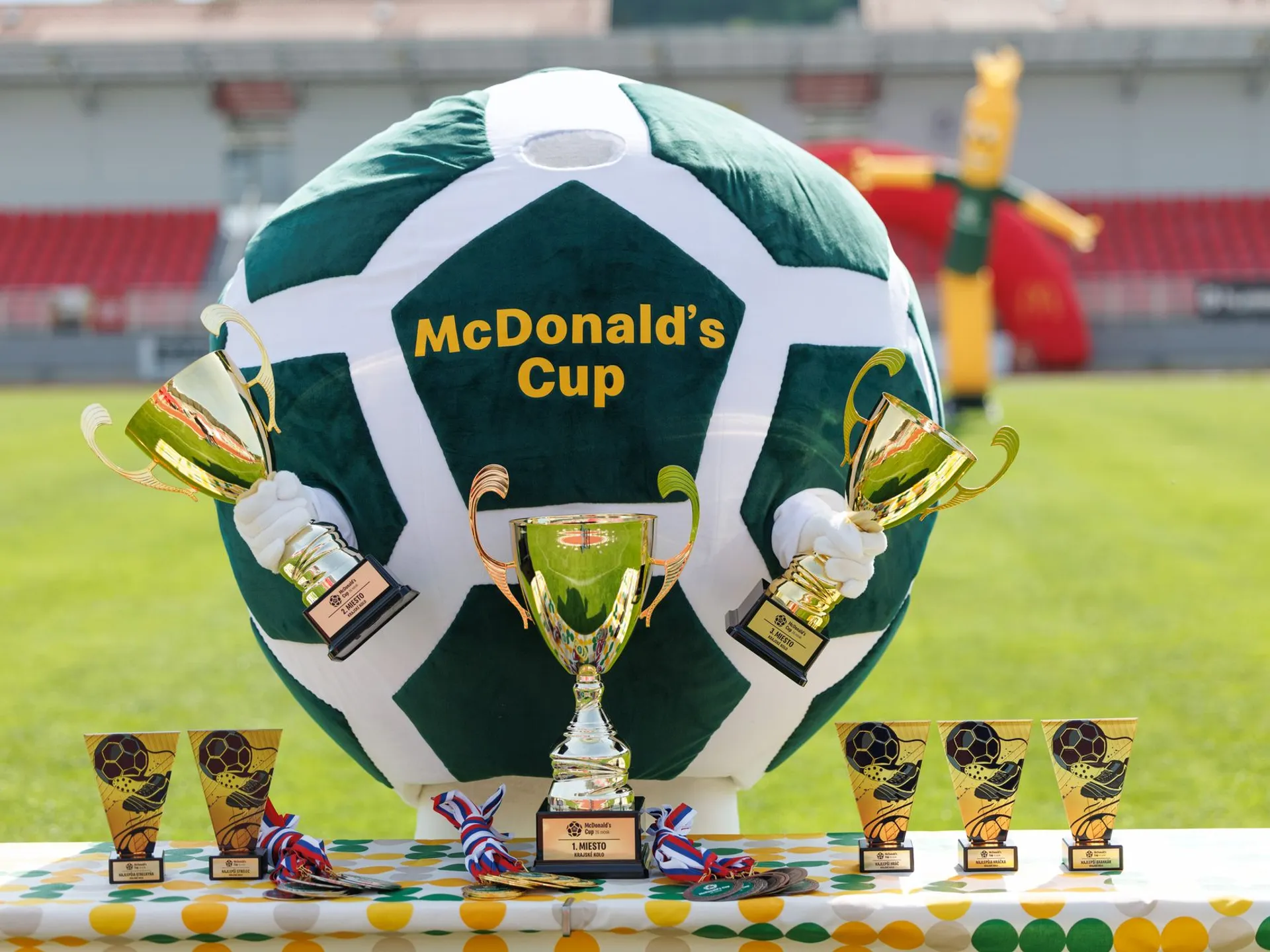 Snímka z krajského kola McDonalds Cupu 2024 v Trenčianskom kraji.